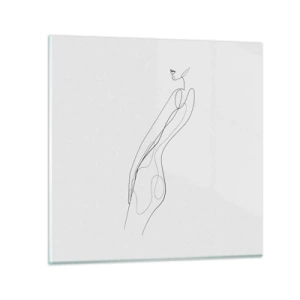 Quadro su vetro - Appena una promessa - 30x30 cm