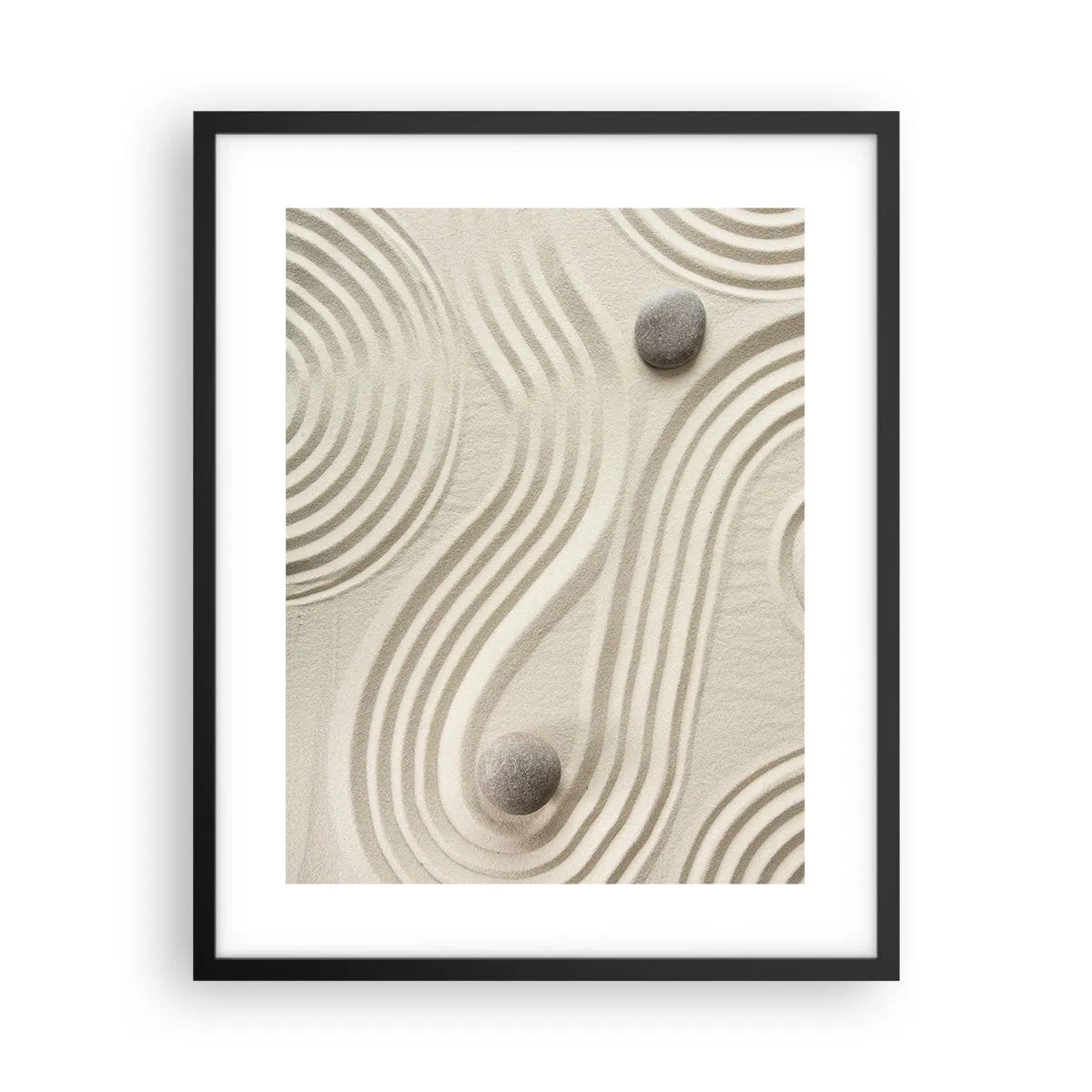 Poster in cornice nera - Il tocco del calore - 40x50 cm