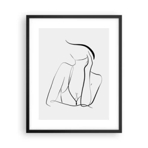 Poster in cornice nera - Sull'onda dei sogni - 40x50 cm