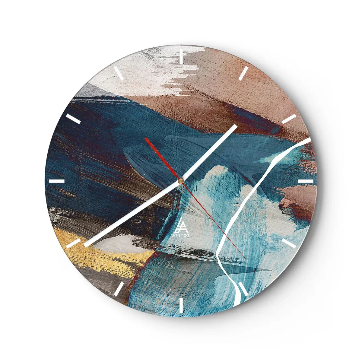 Orologio da parete - Orologio in Vetro - Con forza ed energia - 40x40 cm