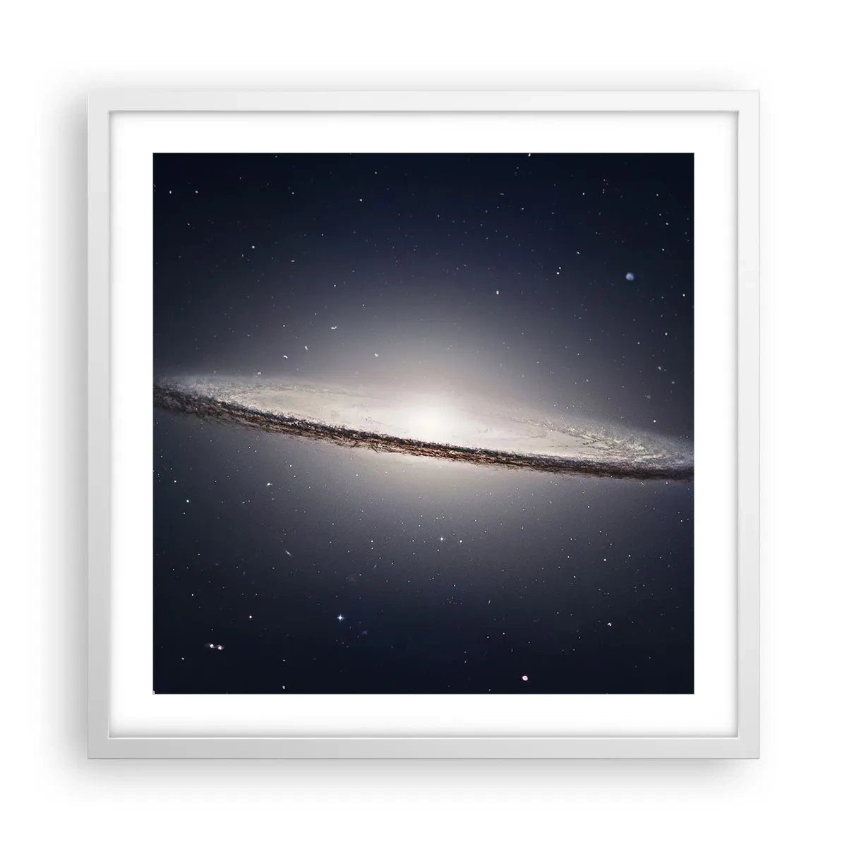 Poster in cornice bianca - Tanto tempo fa in una lontana galassia... - 50x50 cm