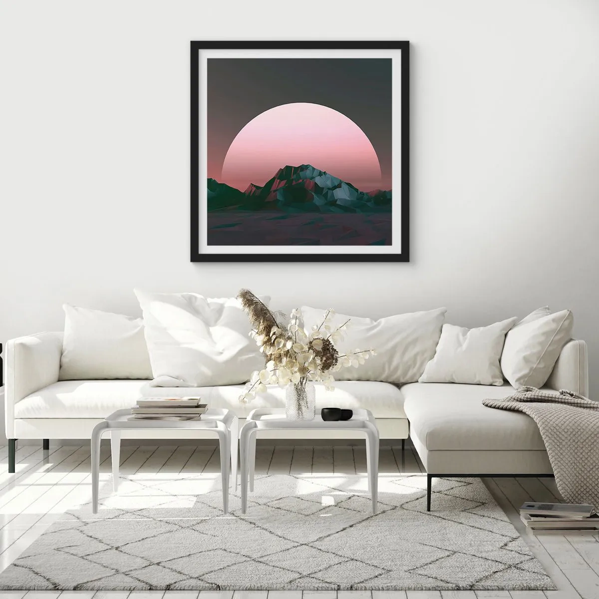 Poster in cornice nera - Nella galassia accanto - 50x50 cm