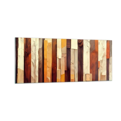 Quadro su vetro - L'inno dei legni boschivi - 100x40 cm
