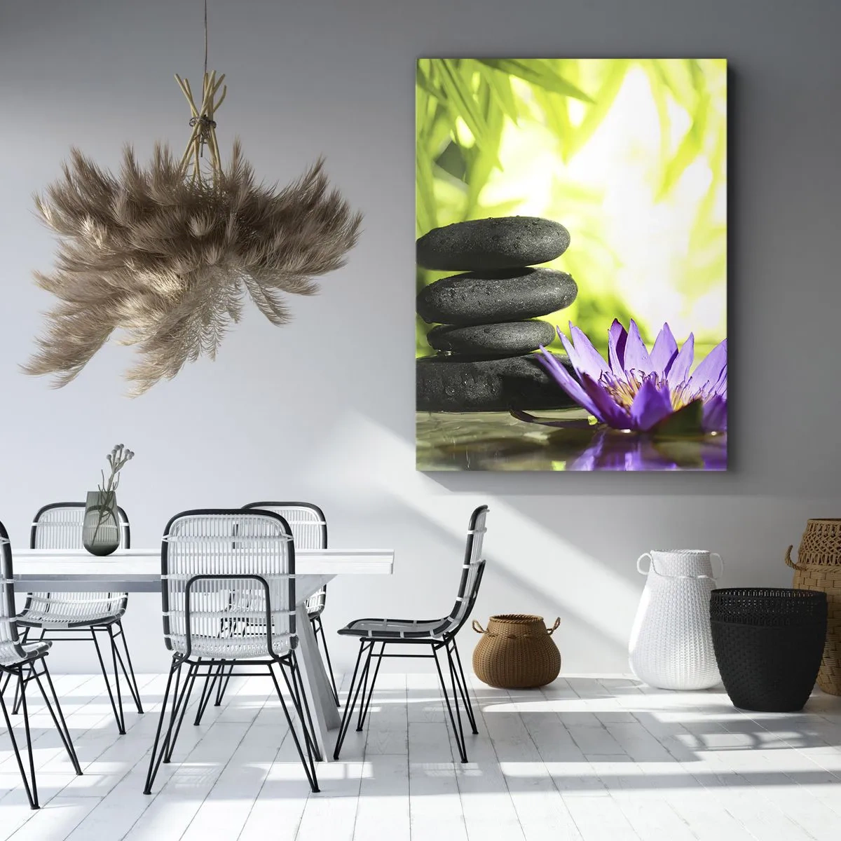 Quadro su tela - Stampe su Tela - In un cespuglio di bambù - 45x80 cm