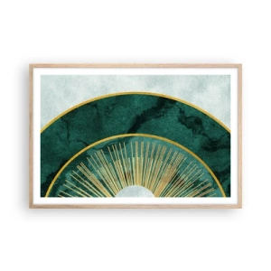 Poster in cornice rovere chiaro - Un altro sistema solare - 91x61 cm