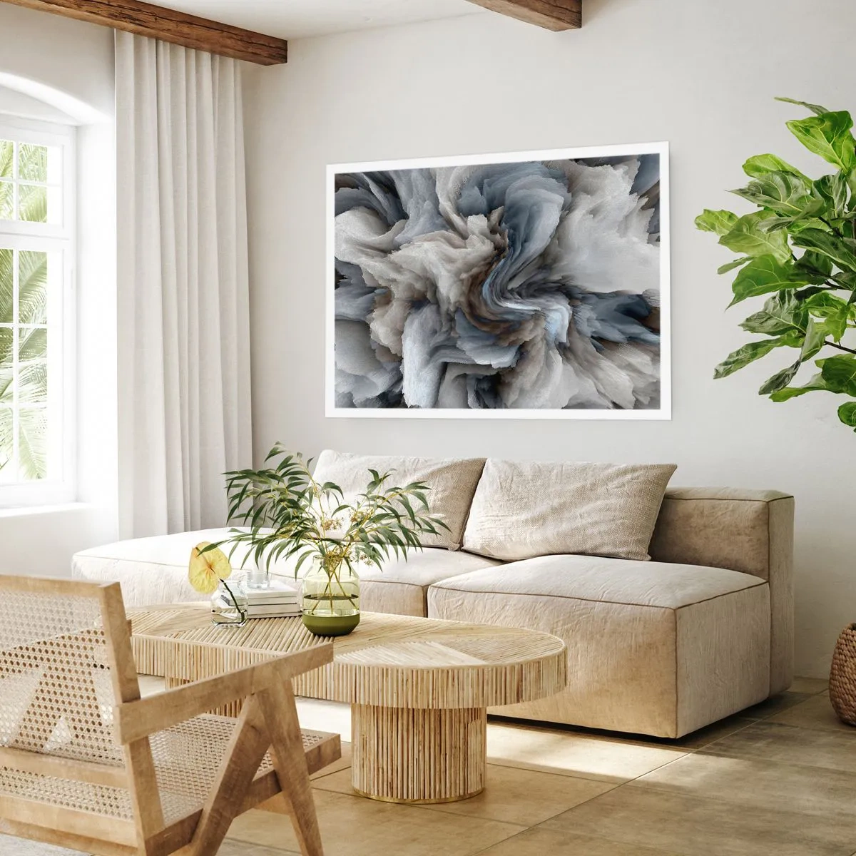 Poster - Pietra in fiore - 91x61 cm