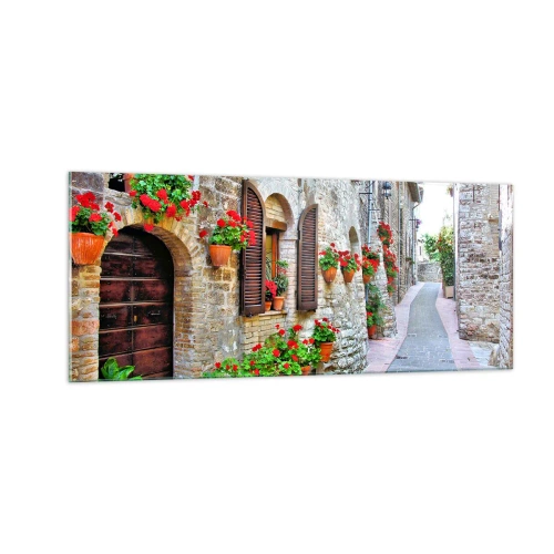 Quadro su vetro - Atmosfera italiana - 100x40 cm