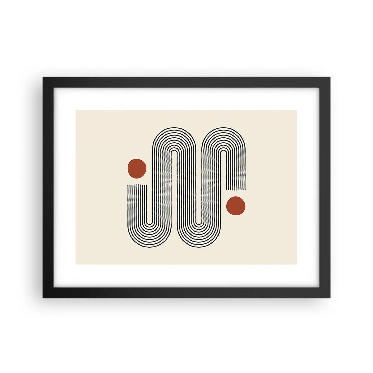 Poster in cornice nera - Dall'inizio alla fine - 40x30 cm