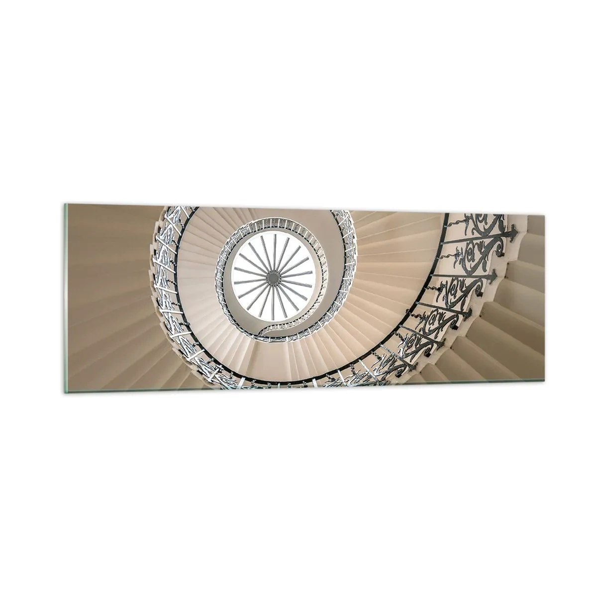 Quadro su vetro - Al centro della chiocciola - 90x30 cm