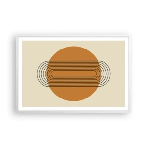 Poster in cornice bianca - Piano perfetto - 91x61 cm