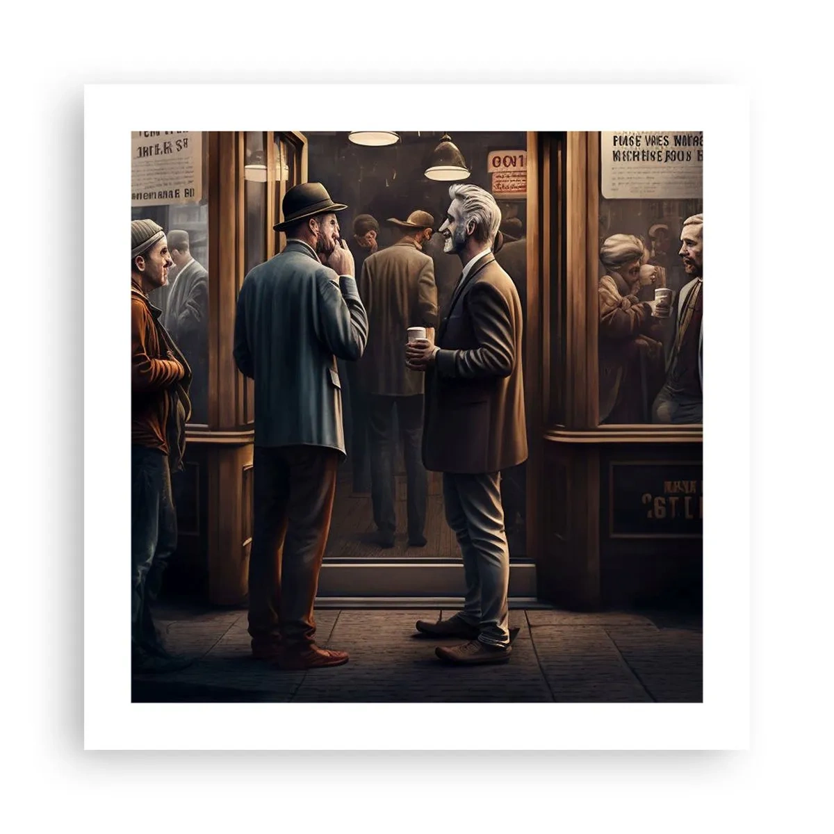 Poster - Il buon momento della giornata - 50x50 cm