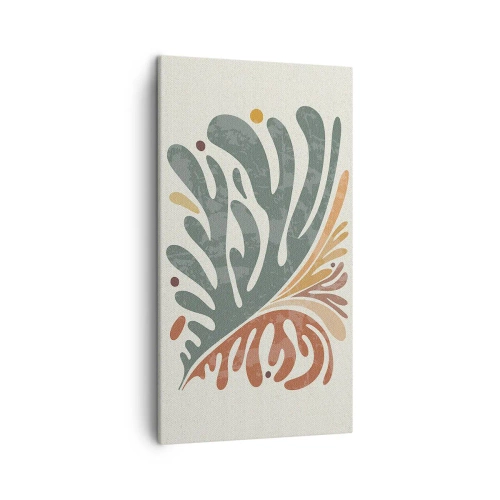 Quadro su tela - Stampe su Tela - Foglia multicolore - 45x80 cm