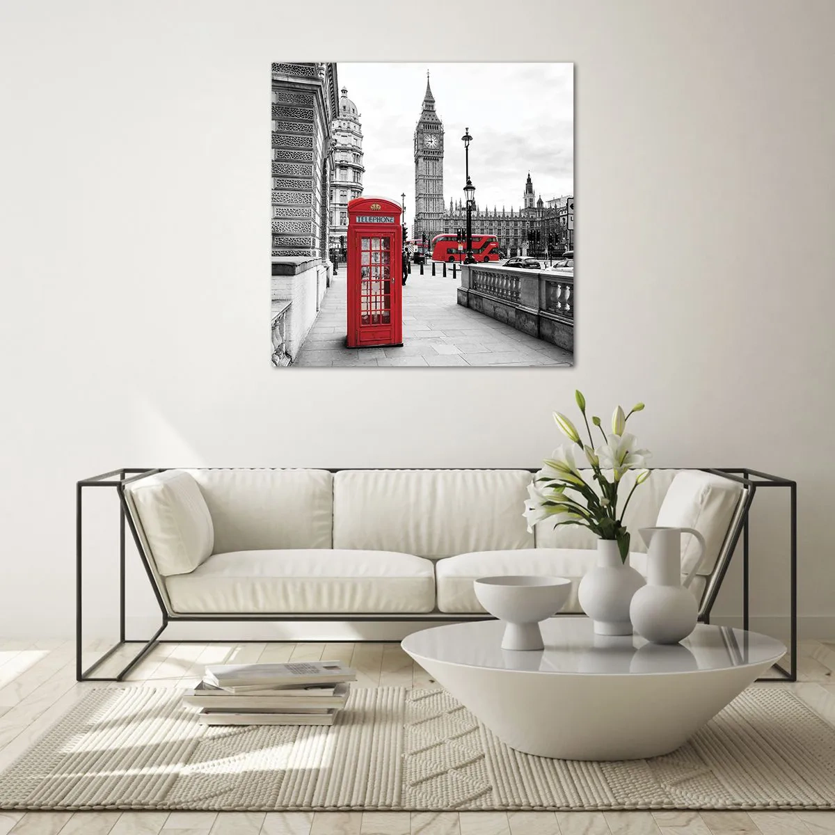 Quadro su vetro - Indubbiamente Londra - 30x30 cm