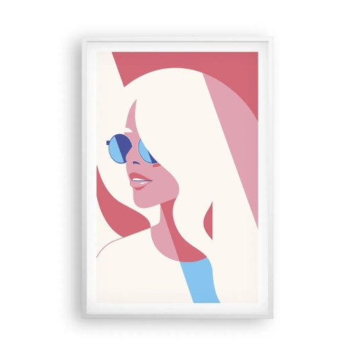 Poster in cornice bianca - Era una bionda... - 61x91 cm