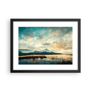 Poster in cornice nera - Sotto la protezione del cielo - 40x30 cm