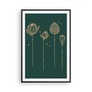 Poster in cornice nera - La famiglia delle erbe - 61x91 cm