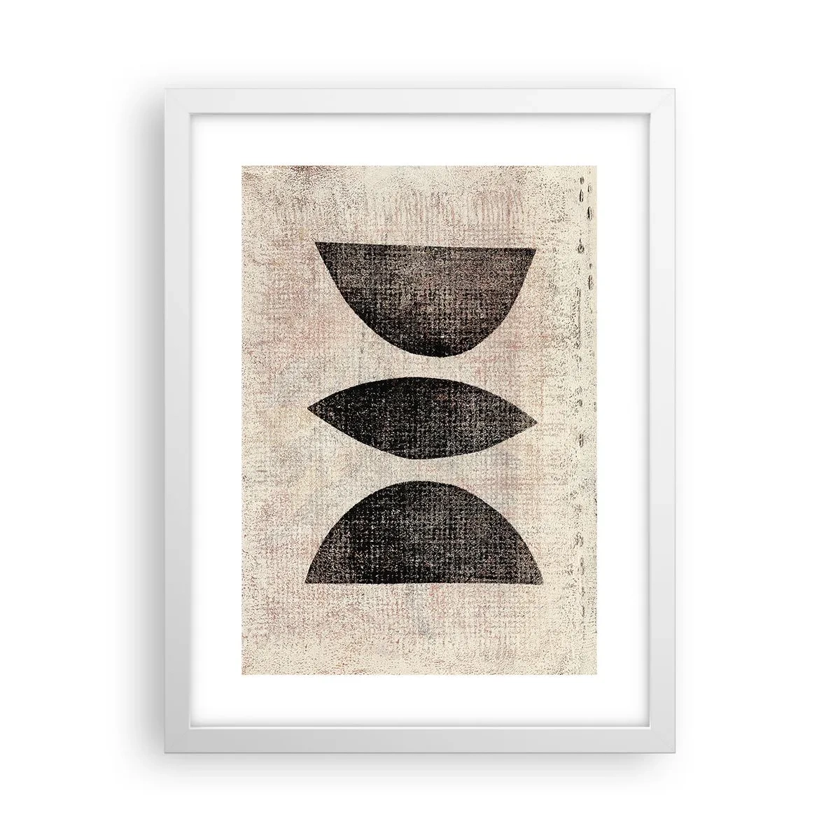 Poster in cornice bianca - Astrazione etnica - 30x40 cm