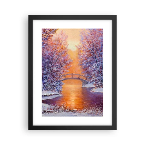 Poster in cornice nera - Incontriamoci qui - 30x40 cm