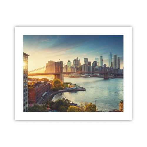 Poster - L'alba nella grande città - 50x40 cm