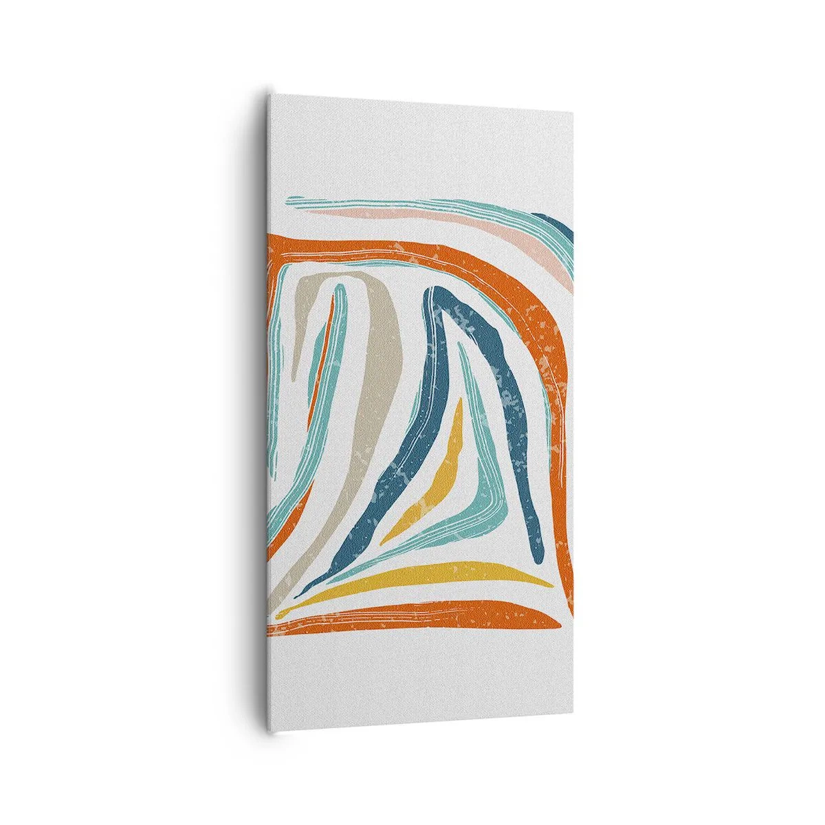 Quadro su tela - Stampe su Tela - Astrazione piacevolmente sorridente - 65x120 cm