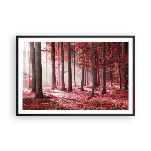 Poster in cornice nera - Anche rosso è bello - 91x61 cm