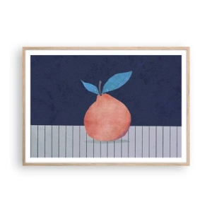 Poster in cornice rovere chiaro - Convessità e piano - 100x70 cm