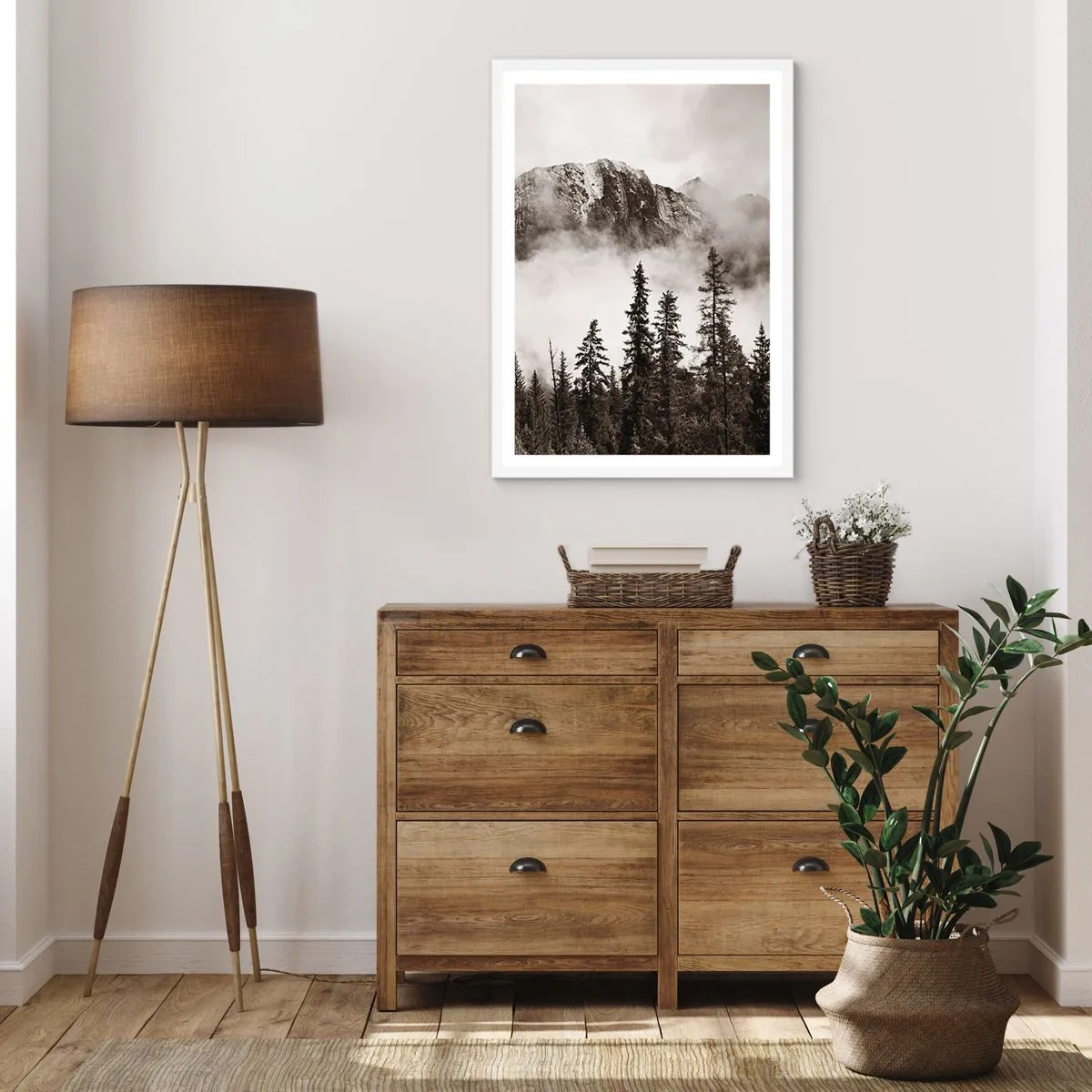 Poster in cornice bianca - Il sovrano di granito - 61x91 cm