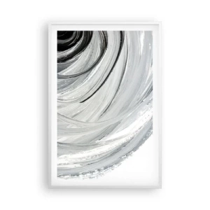 Poster in cornice bianca - Composizione orbitale - 61x91 cm