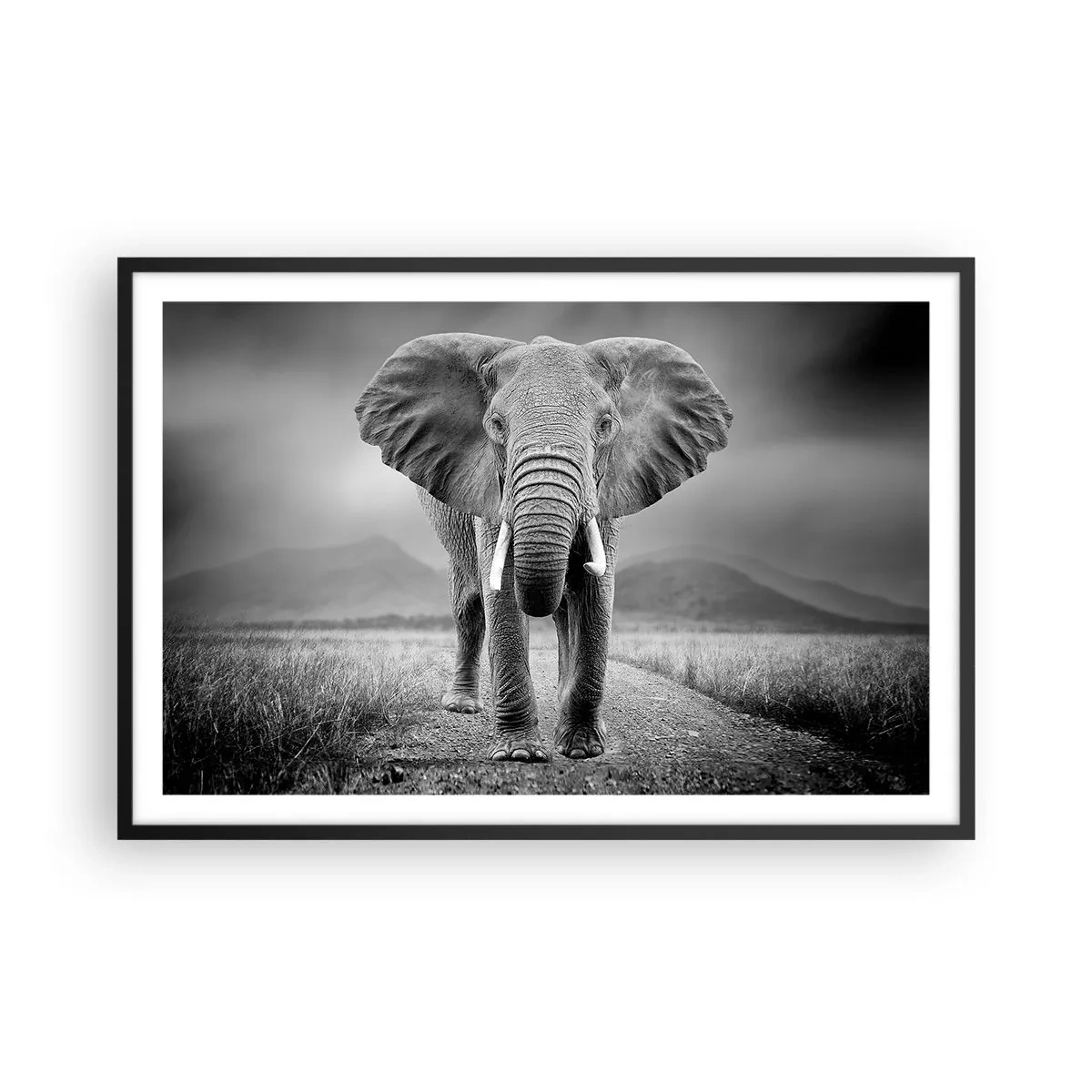 Poster in cornice nera - Il padrone di casa dà il benvenuto - 91x61 cm