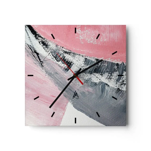 Orologio da parete - Orologio in Vetro - Composizione abbinata - 40x40 cm
