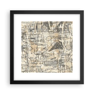 Poster in cornice nera - In attesa di essere decifrato - 30x30 cm