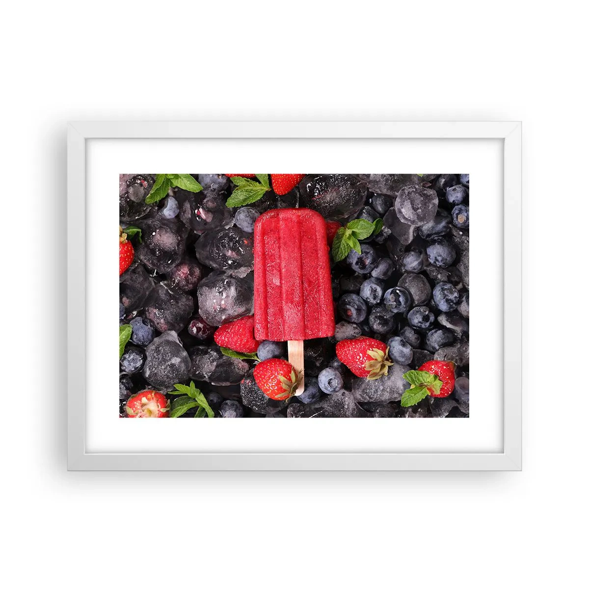 Poster in cornice bianca - Il sapore della calda estate - 40x30 cm