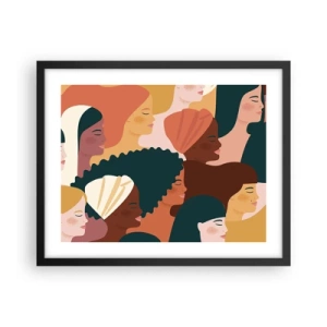 Poster in cornice nera - Solo femminilità - 50x40 cm