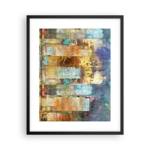 Poster in cornice nera - Metropoli nel sole - 40x50 cm