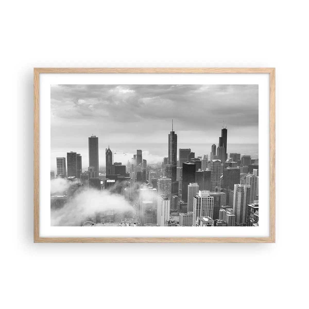 Poster in cornice rovere chiaro - Paesaggio americano - 70x50 cm