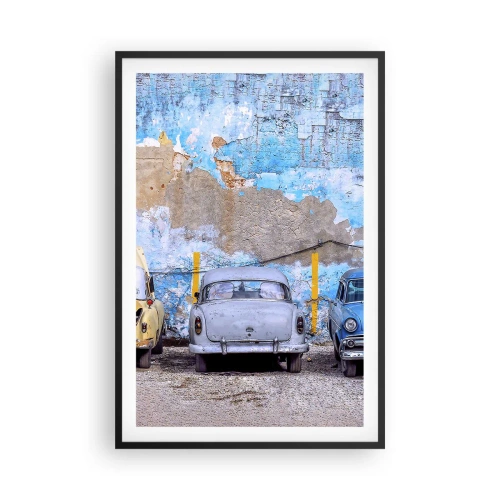 Poster in cornice nera - L'incontro dei veterani - 61x91 cm