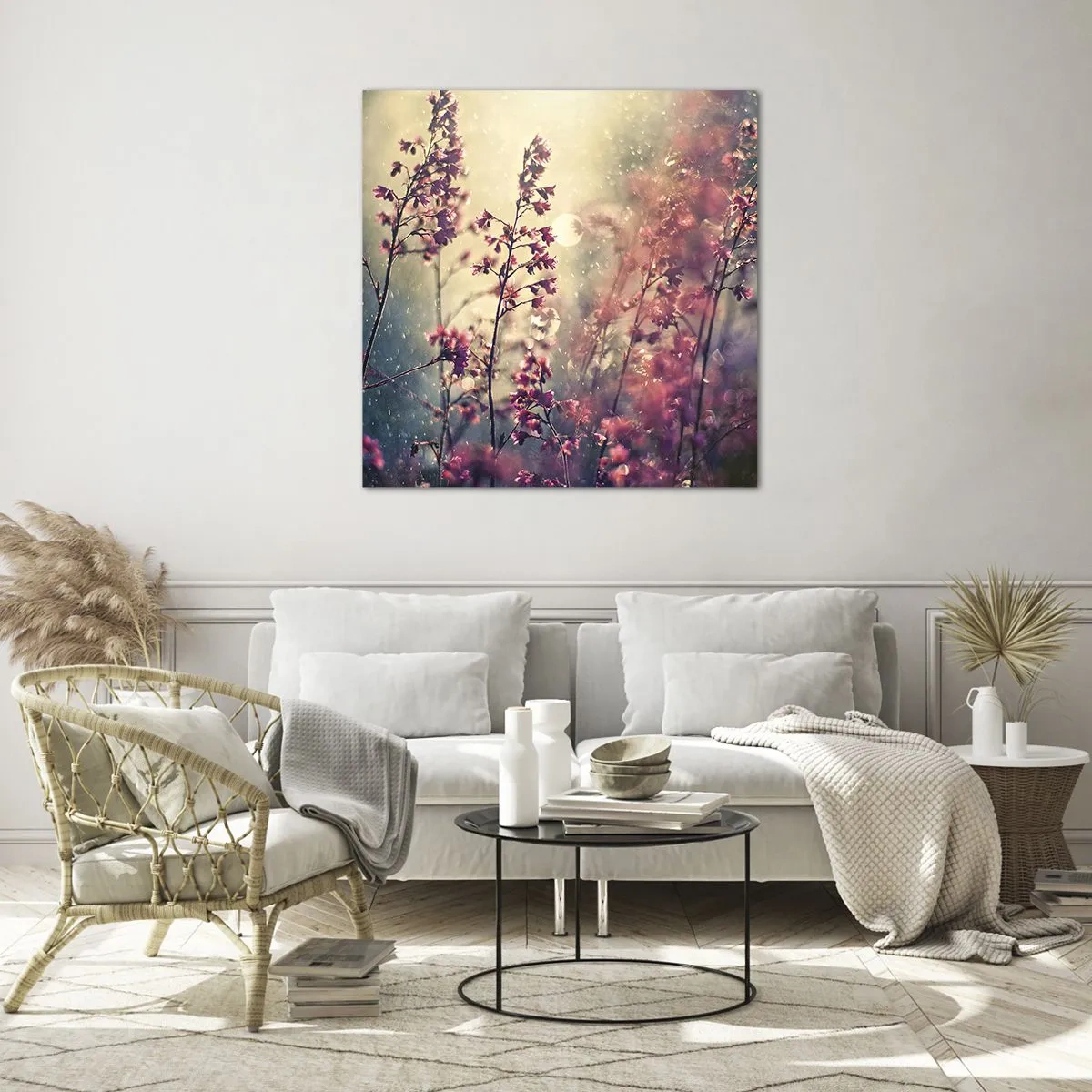 Quadro su vetro - Giardino misterioso - 60x60 cm