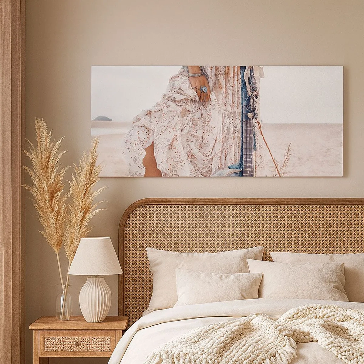 Quadro su tela - Stampe su Tela - Figli dei fiori in cammino - 100x40 cm