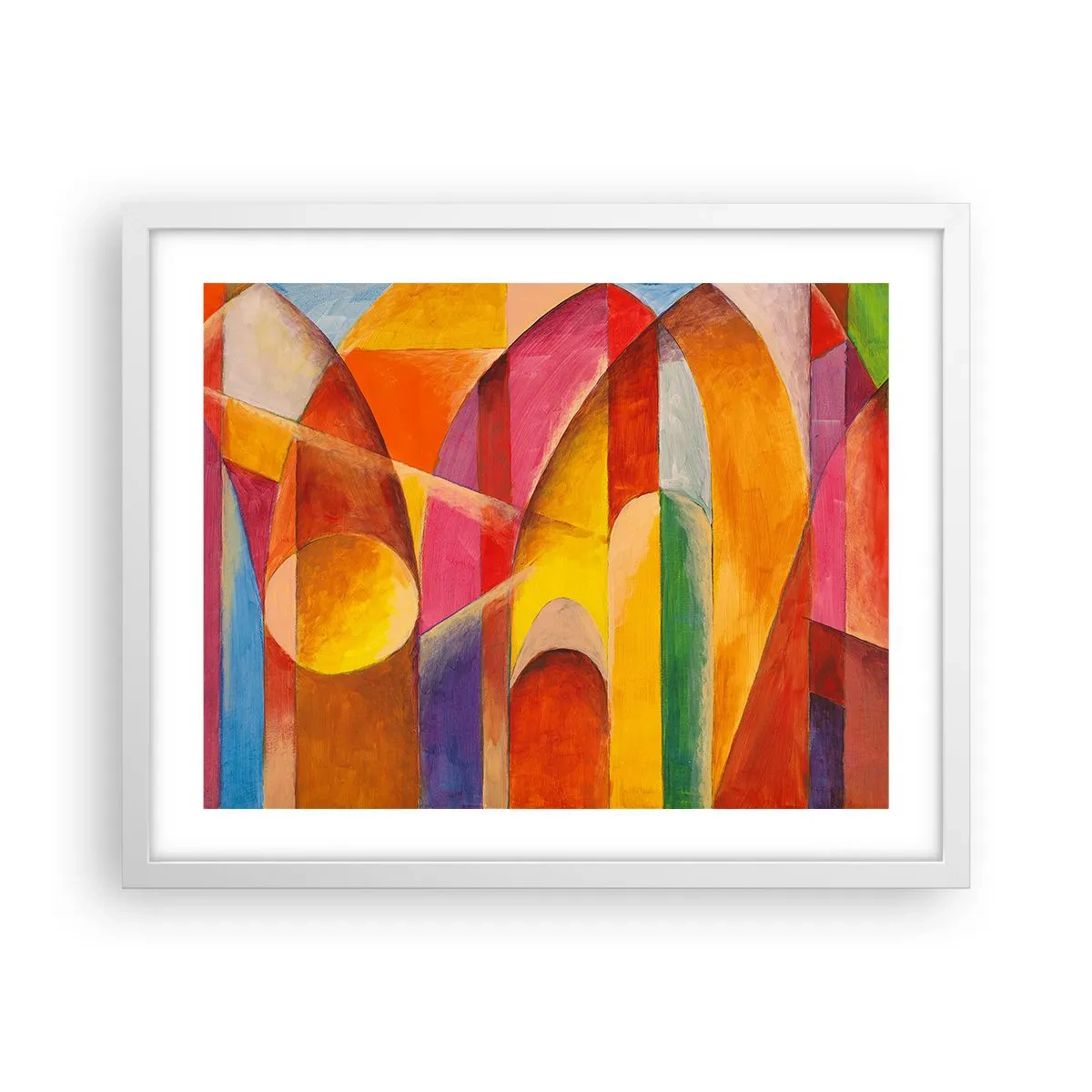 Poster in cornice bianca - La cattedrale del sole - 50x40 cm