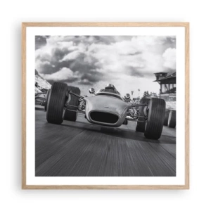 Poster in cornice rovere chiaro - C'è la forza! - 60x60 cm