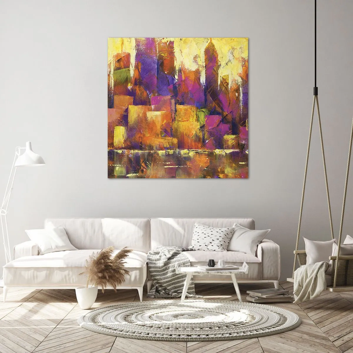 Quadro su tela - Stampe su Tela - Composizione metropolitana - 30x30 cm