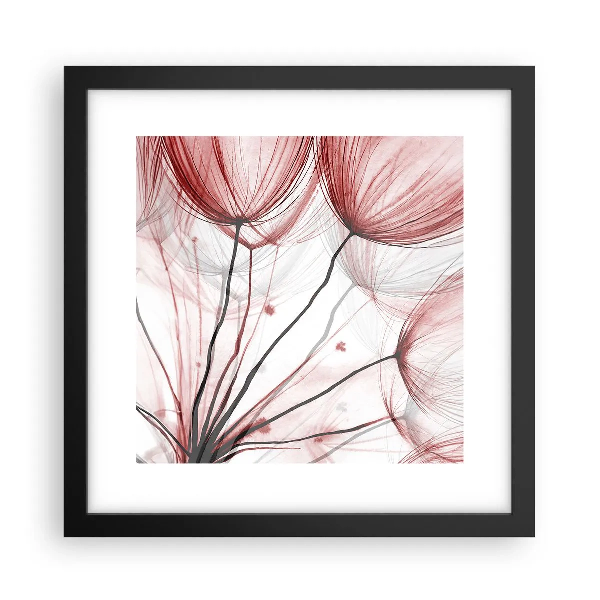 Poster in cornice nera - Prima del decollo - 30x30 cm
