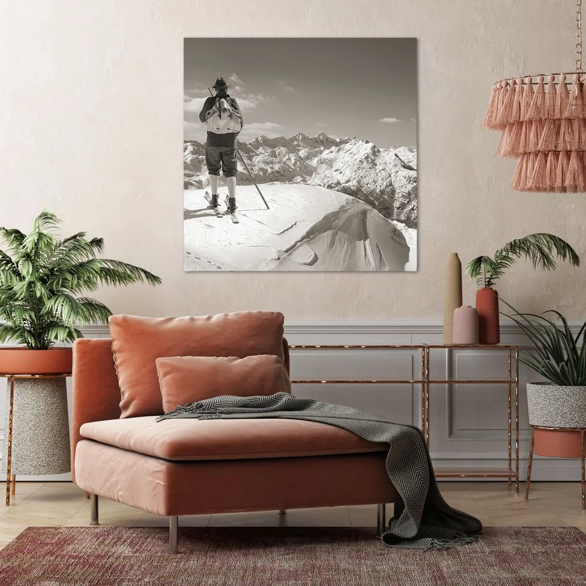 Quadro su tela - Stampe su Tela - E i monti sono immutabili - 30x30 cm