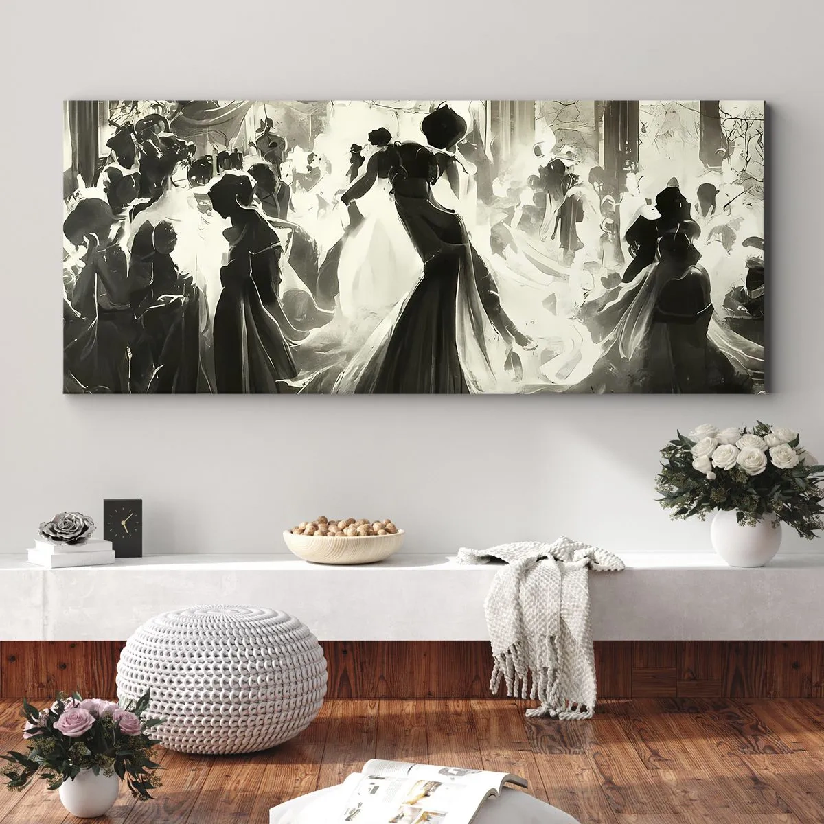 Quadro su tela - Stampe su Tela - Il gran ballo in maschera - 90x30 cm