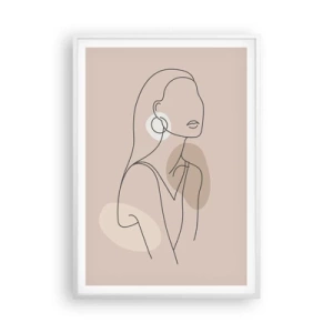 Poster in cornice bianca - Icona di giovinezza - 70x100 cm