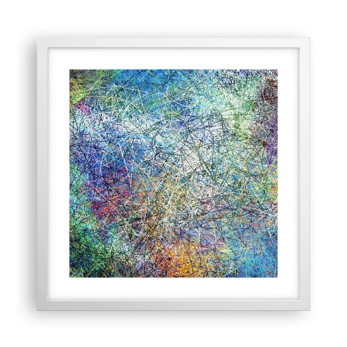 Poster in cornice bianca - Non è cosi semplice - 40x40 cm