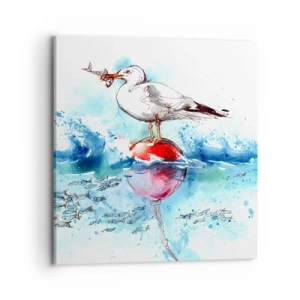 Quadro su tela - Stampe su Tela - Buona pesca - 70x70 cm