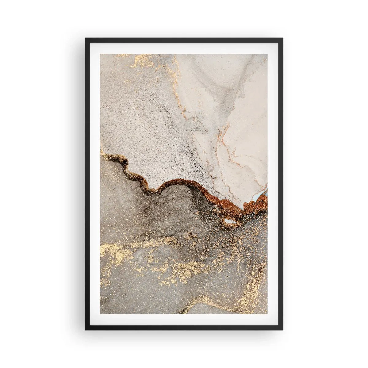 Poster in cornice nera - Ai confini del colore - 61x91 cm