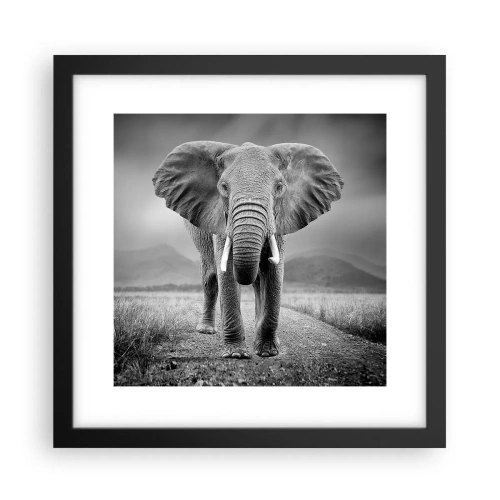 Poster in cornice nera - Il padrone di casa dà il benvenuto - 30x30 cm