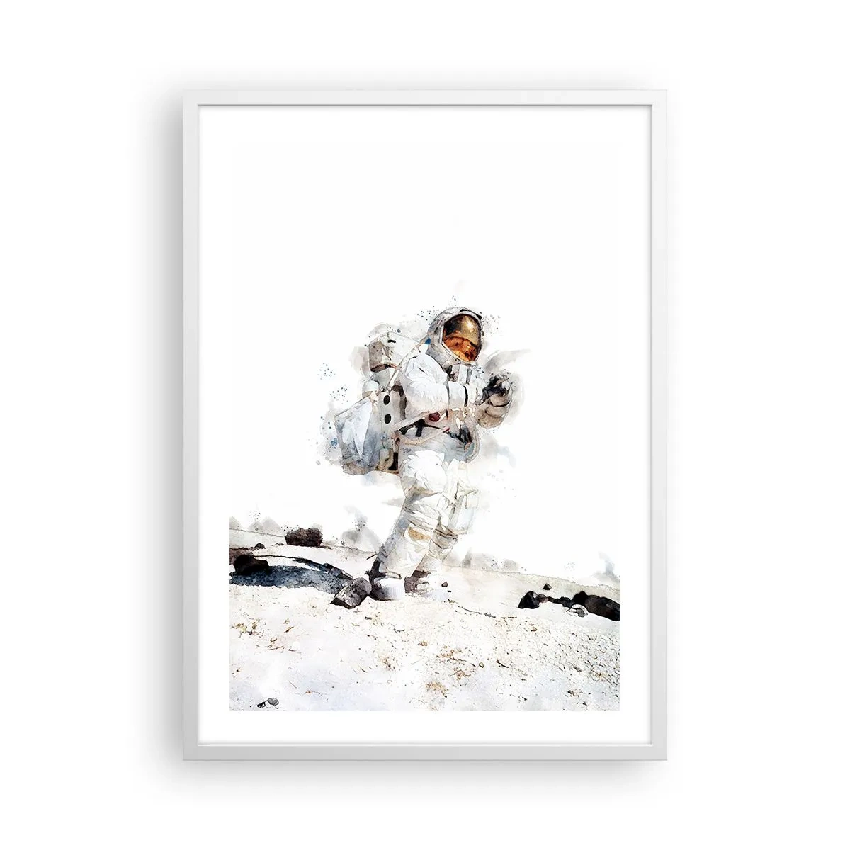 Poster in cornice bianca - L'inviato della Terra - 50x70 cm
